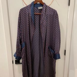 Lord & Taylor sleepware, silk robe, paisley